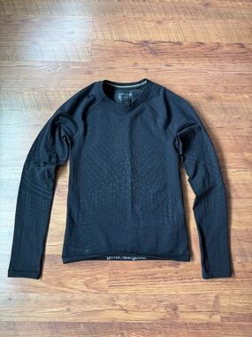 Smartwool Women's Intraknit Black Crew Neck Base Layer